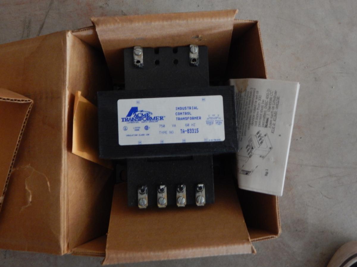Transformadores de control secos 750 VA CAT TA-83315 marca ACME - imagen 1