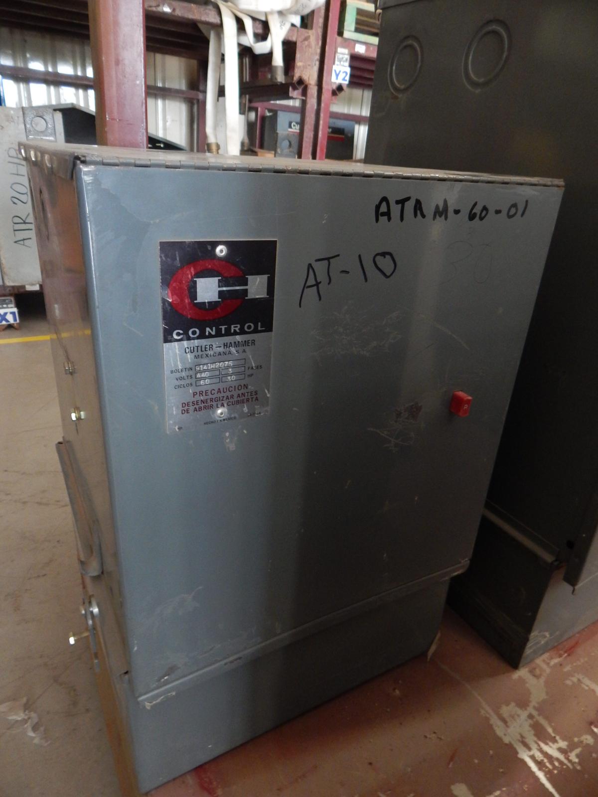 ATR manual 30 HP 440V modelo 9141H2075 marca Cutler Hammer - imagen 1