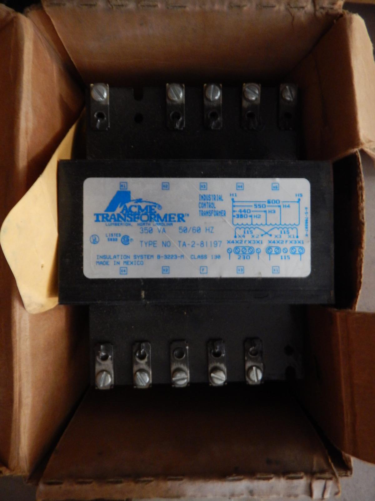 Transformadores de Control 350 VA CAT TA281197 marca ACME - imagen 1