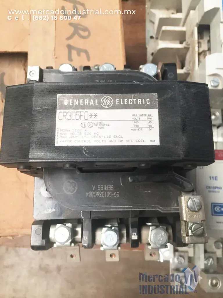 Contactor Magnético 150 AMP modelo CR305F004 marca GE - imagen 1