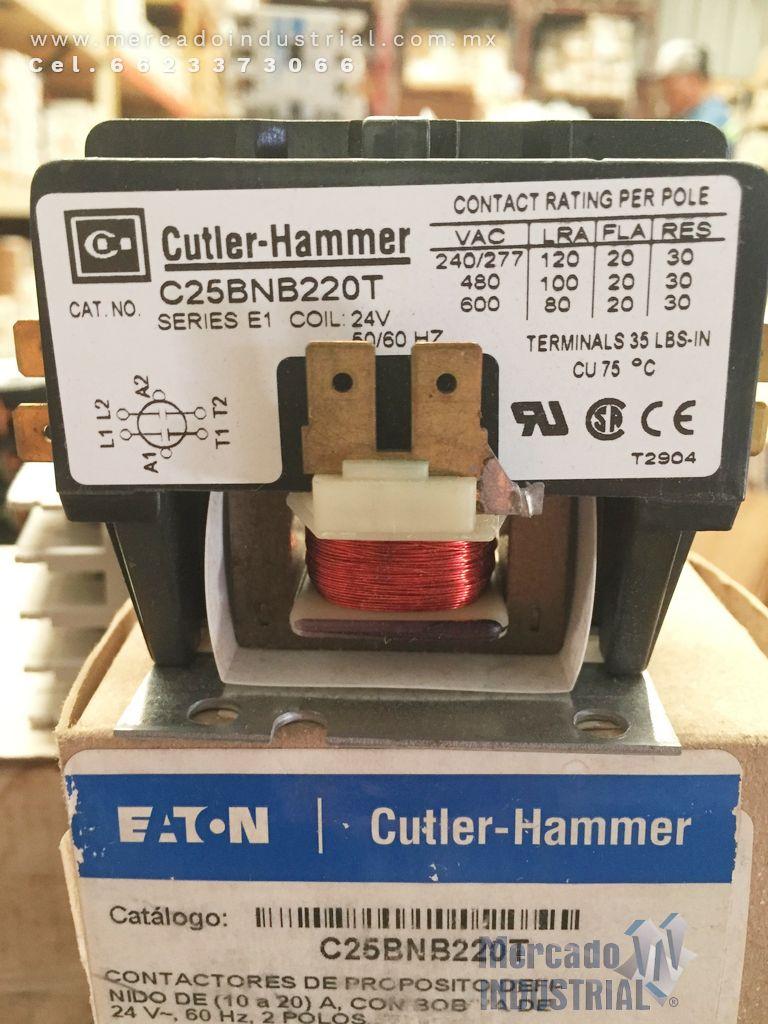 Contactor de Propósito Definido 10 A 20 AMP EATON C25BNB220T - imagen 1