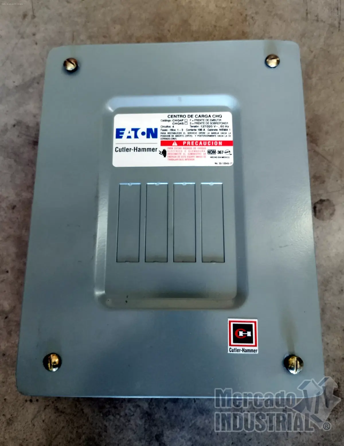 Centro de carga 100 AMP modelo CHQ4F – CHQ4S marca Cutler Hammer - imagen 1