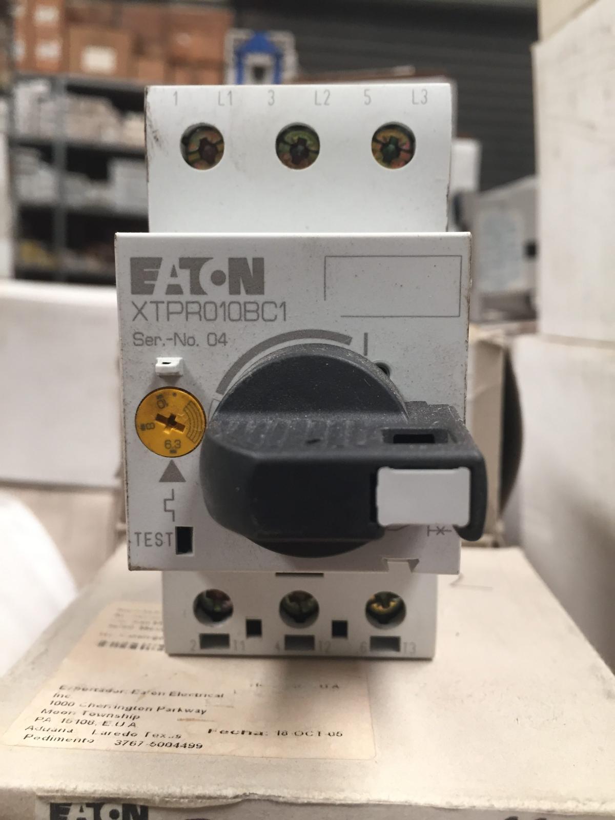 Protector manual para motor XTPR010BC1 6.3 -10 A marca Eaton - imagen 1