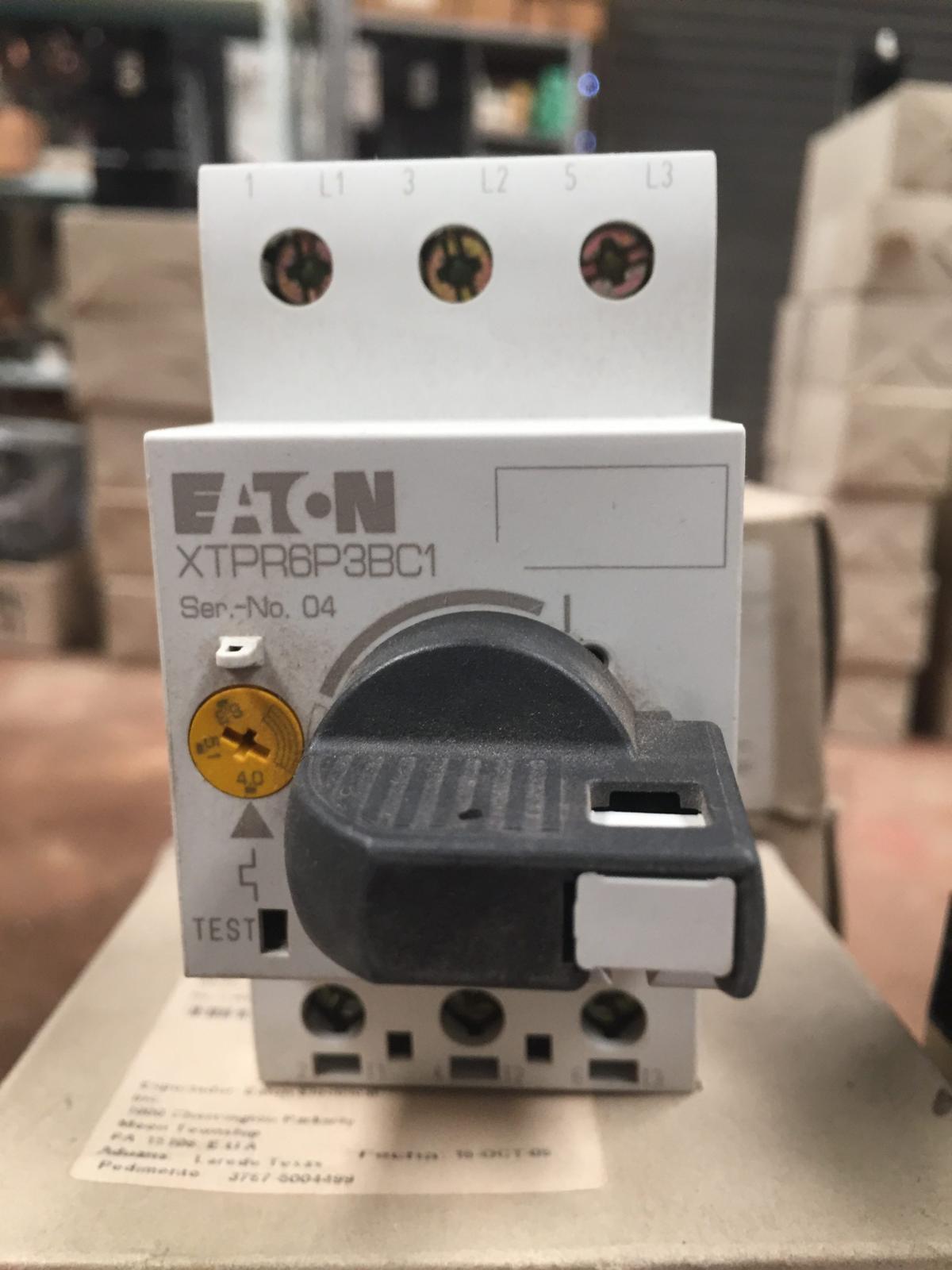 Protector manual para motor XTPR6P3BC1 3A marca Eaton - imagen 1