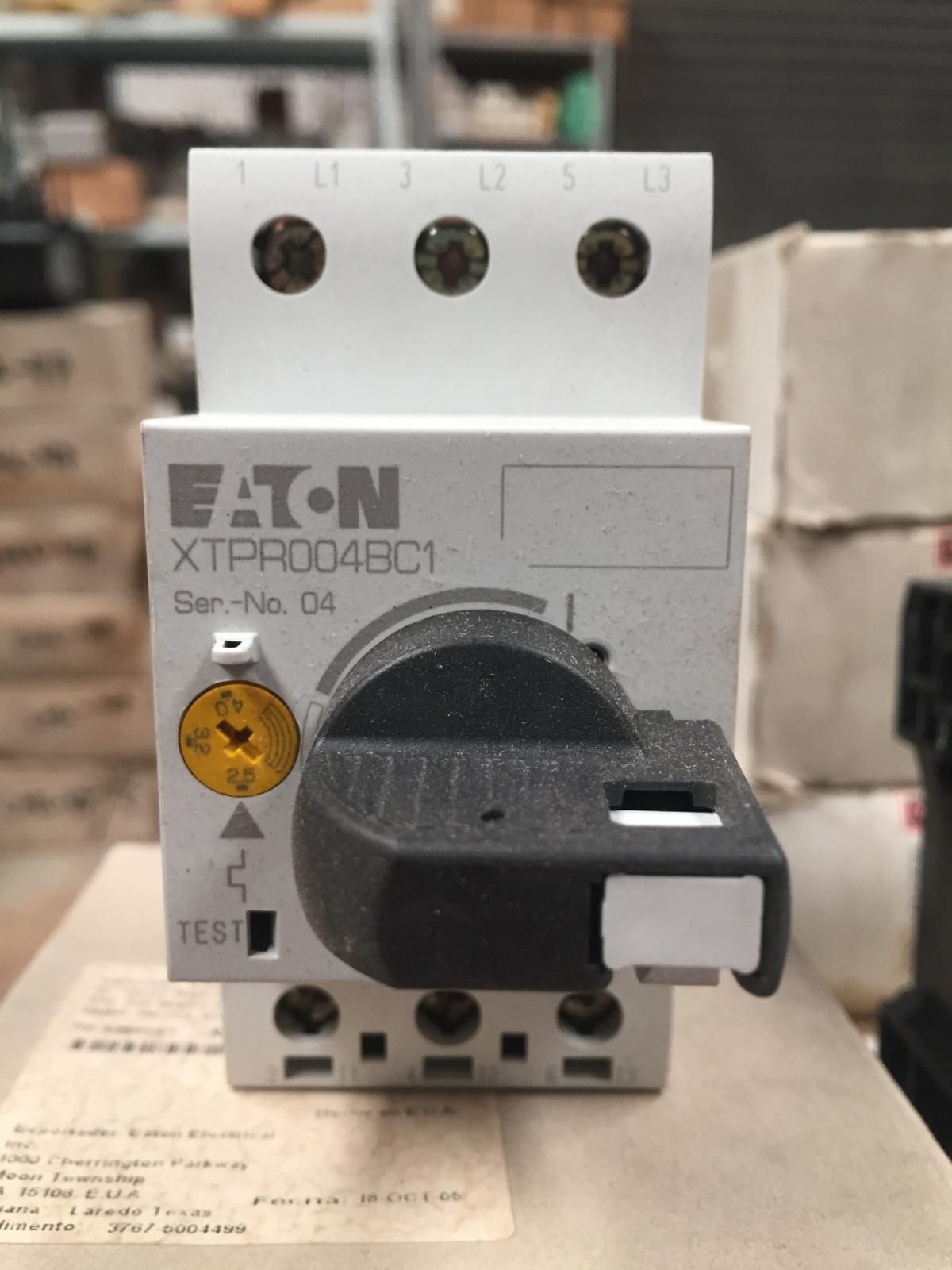 Protector manual para motor XTPR004BC1 4 A marca Eaton - imagen 1