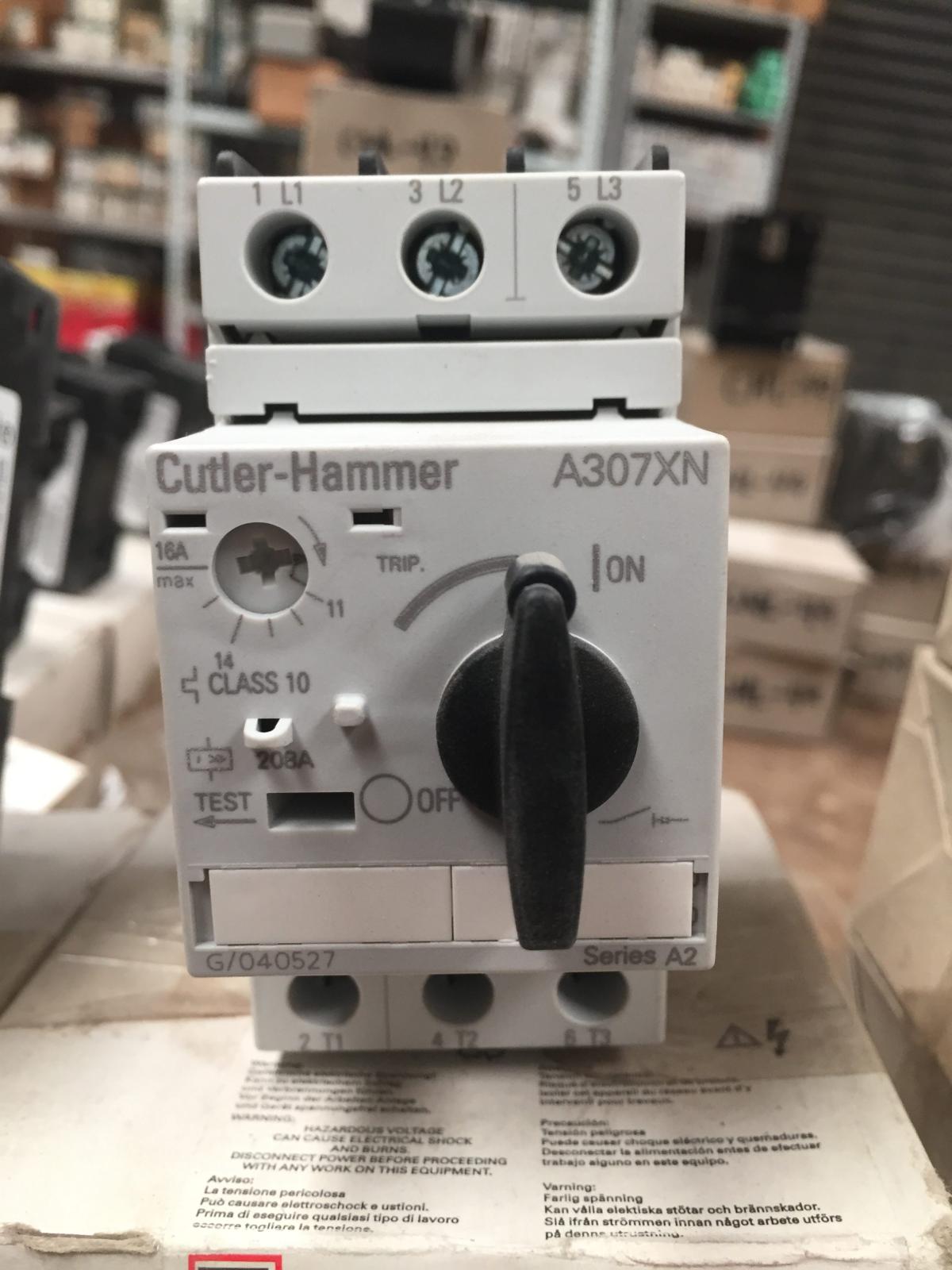 Protector manual para motor A307XN 6.3 A marca Cutler-Hammer - imagen 1
