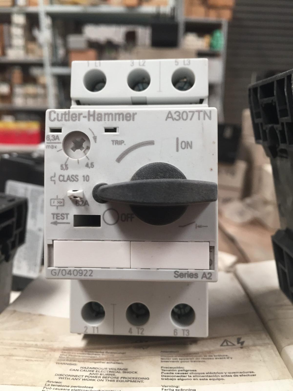 Protector manual para motor A307TN 6.3 A marca Cutler-Hammer - imagen 1