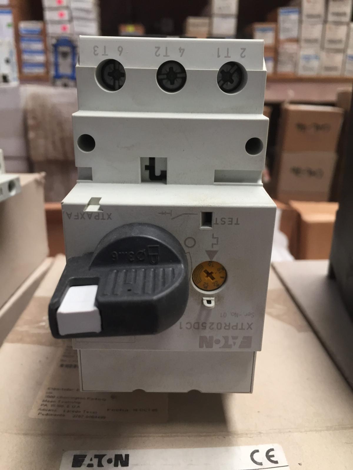 Protector manual para motor XTPR025DC1 16-25 A marca Eaton - imagen 1