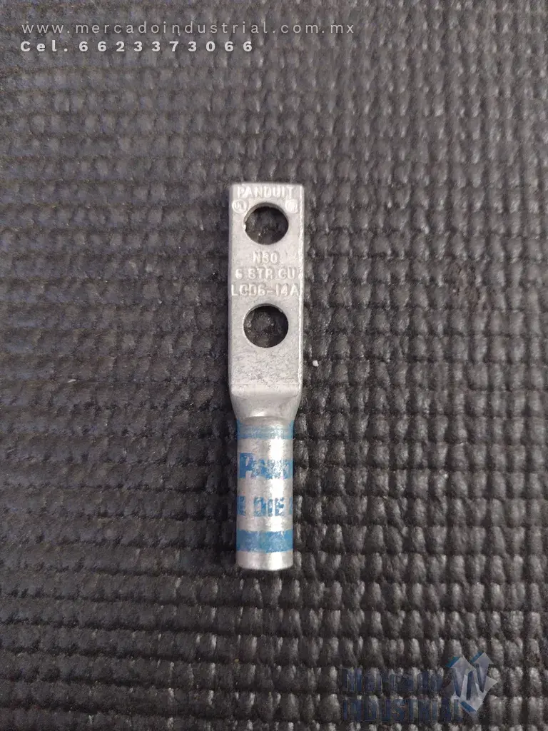 Terminal dos agujeros 1/4" modelo LCD6-14A-L marca Panduit - imagen 1