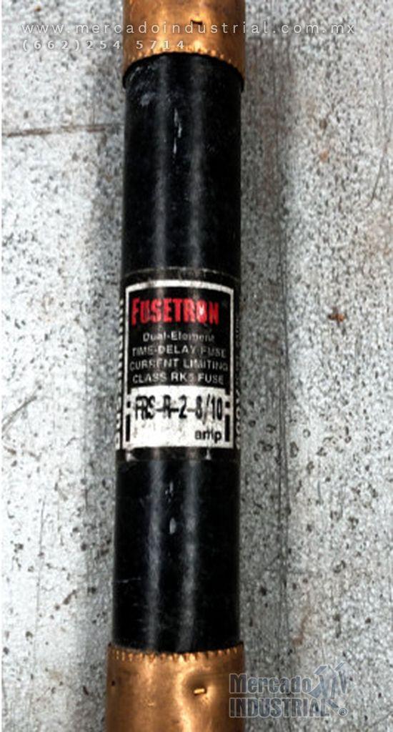 Fusible 2-8/10 AMP 600V modelo FRS-R-2-8/10 marca Bussman - imagen 1