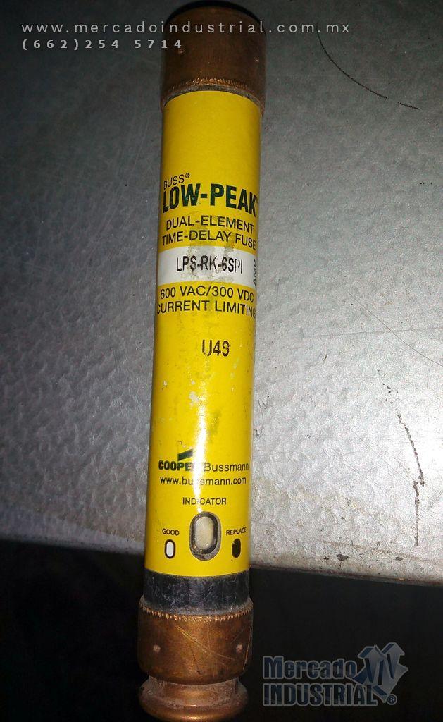 Fusible 6 AMP 600VAC modelo LPS-RK-6SPI marca Bussmann - imagen 1