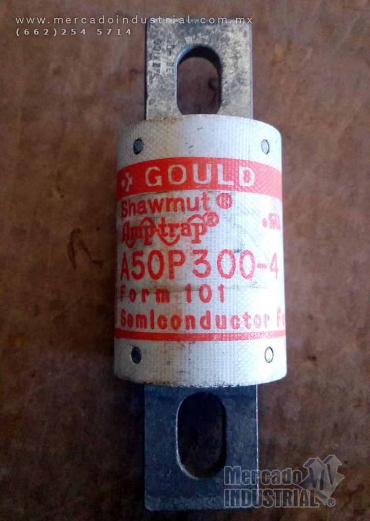 Fusible 300 AMP 500V modelo A50P300-4 marca Gould Shawmut - imagen 1