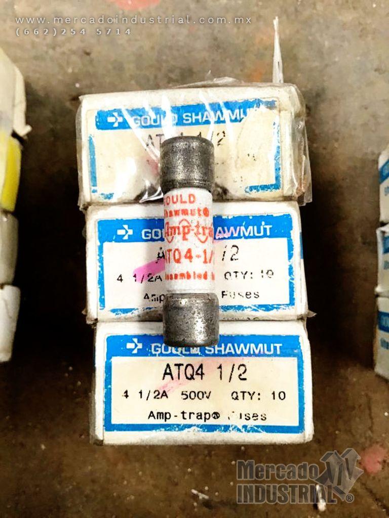 Fusible 4 1/2 AMP 500V modelo ATQ4-1/2 marca Gould Shawmut - imagen 1
