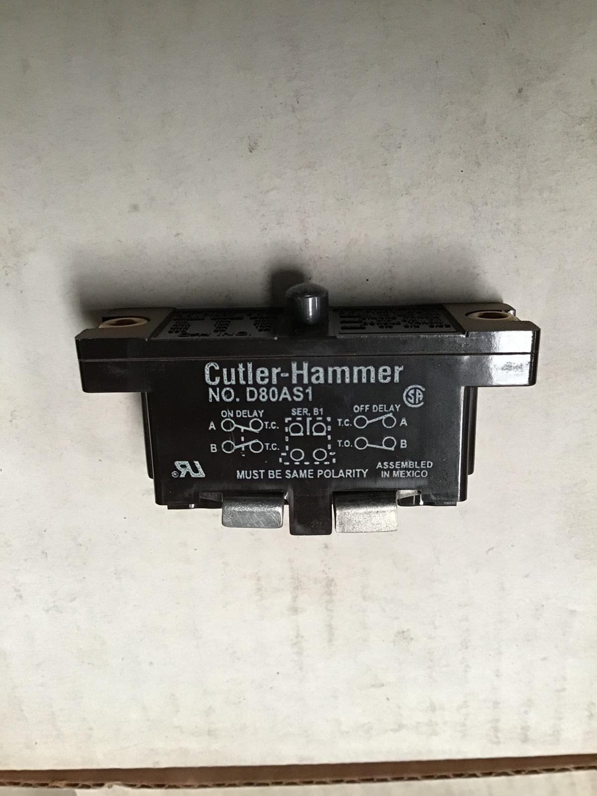 Contacto auxiliar D80AS1 marca Cutler Hammer - imagen 1