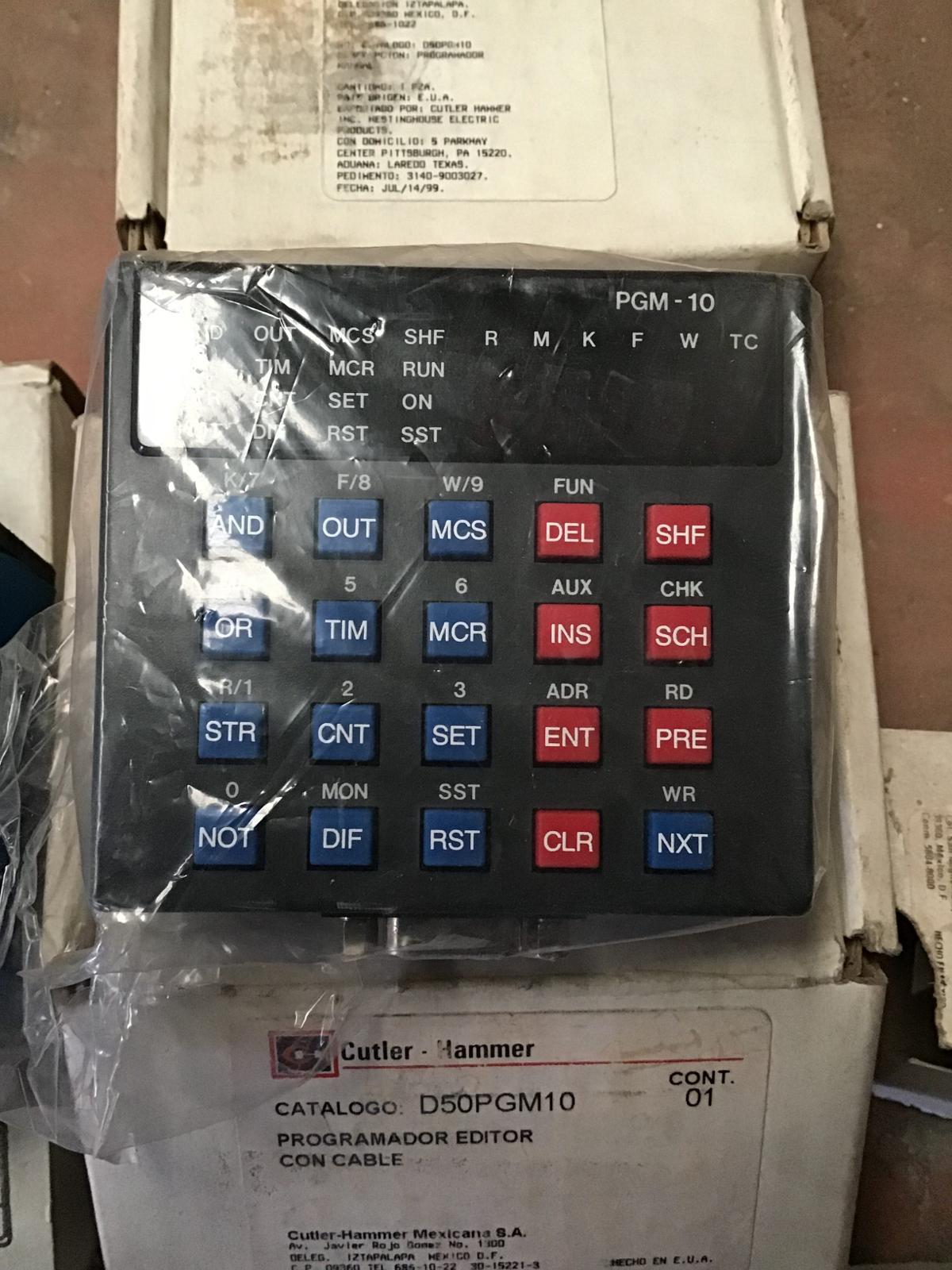 Programador manual modelo D50PGM10 marca Cutler hammer - imagen 1