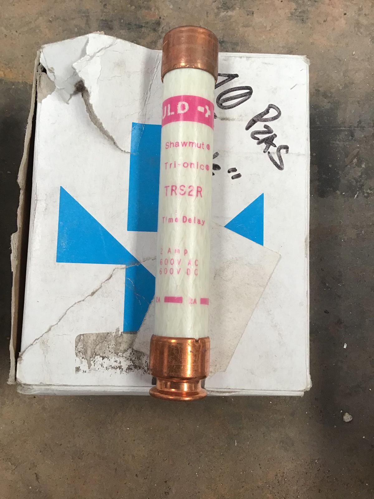 Fusible 2 AMP 600V modelo TRS2R marca Gould Shawmut - imagen 1