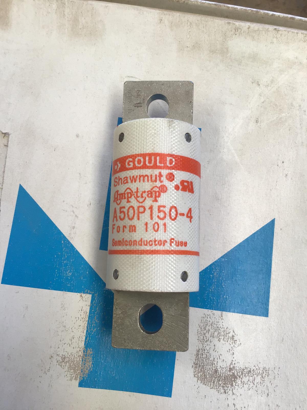 Fusible 150 AMP 500V modelo A50P150-4 marca Gould Shawmut - imagen 1