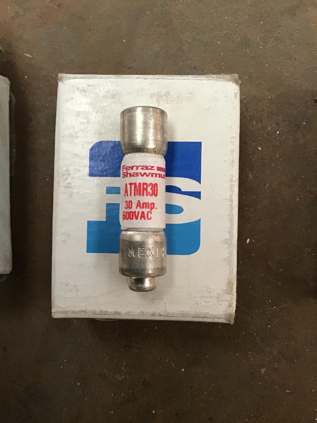 Fusible 30 AMP 600V modelo ATMR30 marca Ferraz Shawmut - imagen 1