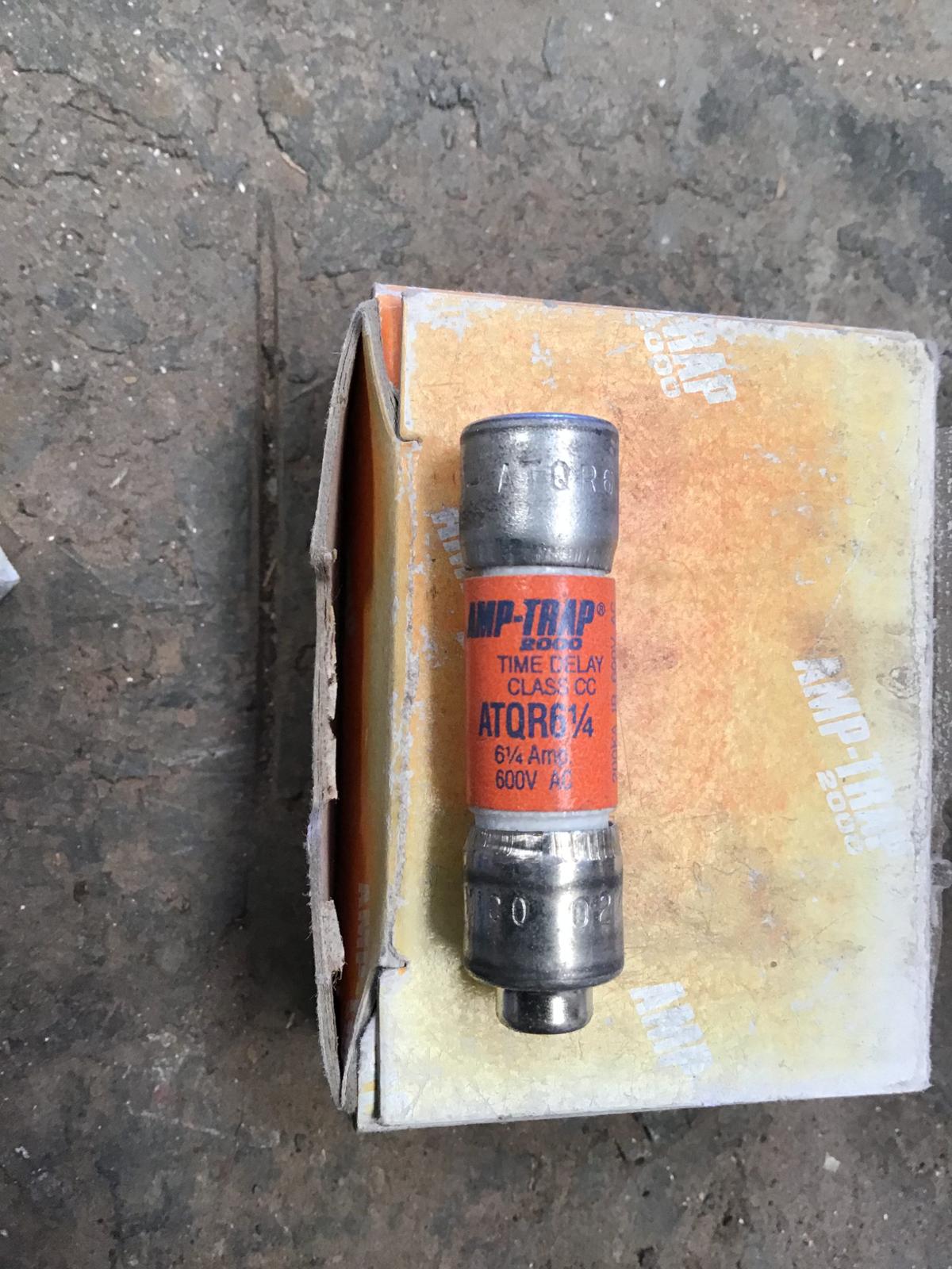 Fusible 6 1/4 AMP 600V modelo ATQR61/4 marca Gould Shawmut - imagen 1