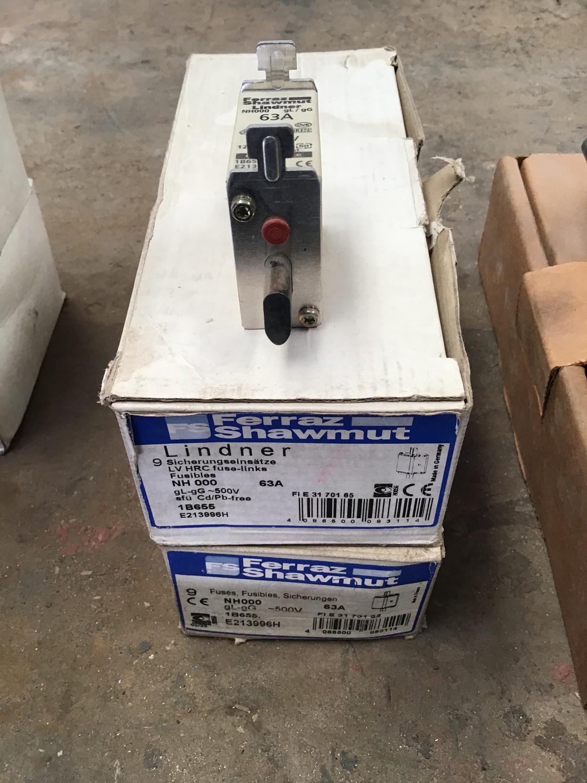 Fusibles 63 AMP 500V modelo E213996H marca Ferraz Shawmut - imagen 1
