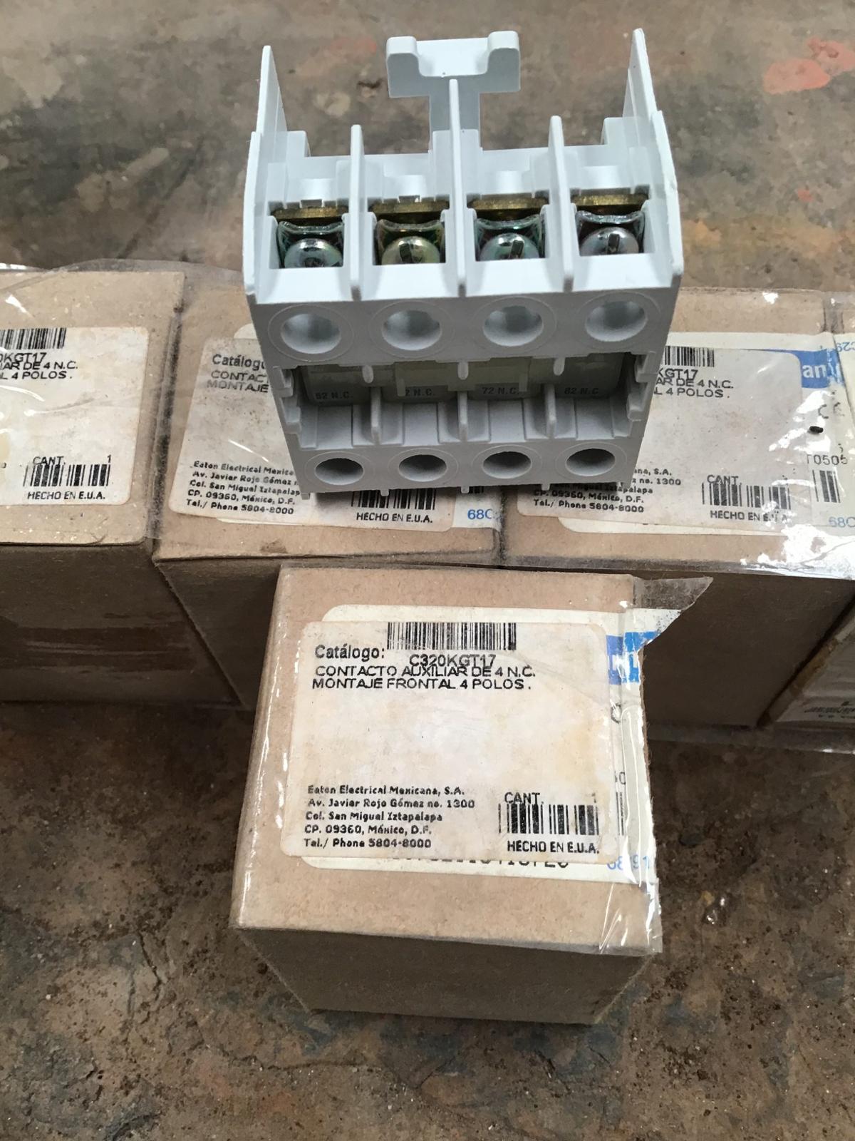Contacto auxiliar 4 polos C320KGT17 marca Cutler Hammer - imagen 1