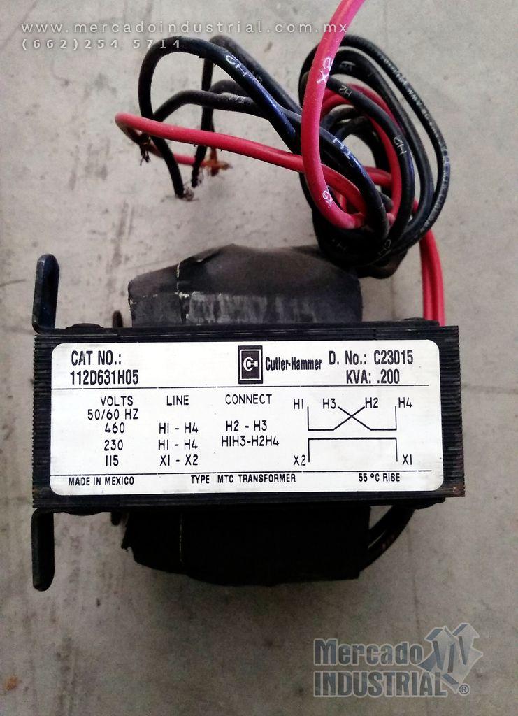 Transformador de control .200 KVA modelo 112D631H05 marca Cutler Hammer - imagen 1