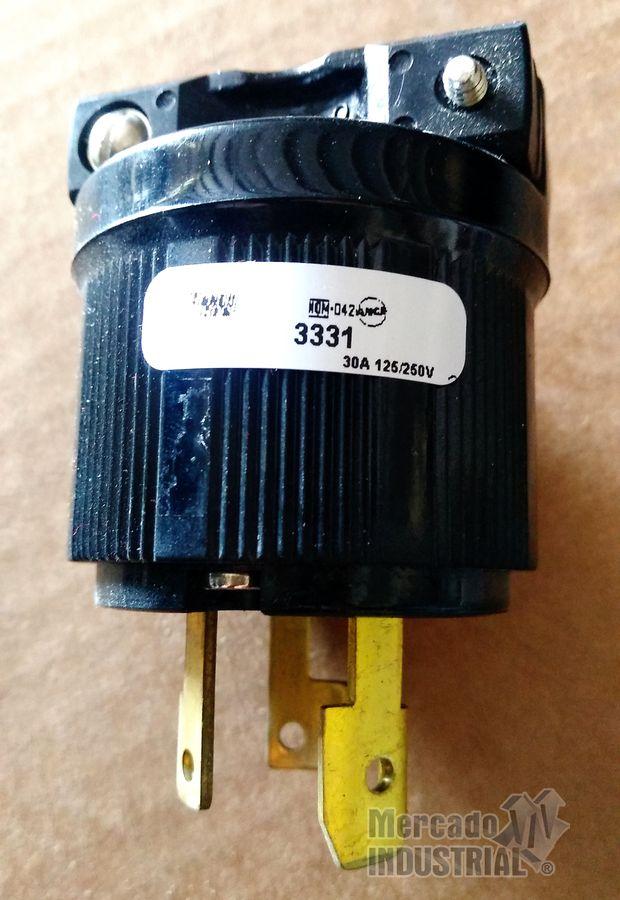 Clavija 30 AMP 125/250 V modelo 3331 marca ARROW HART - imagen 1
