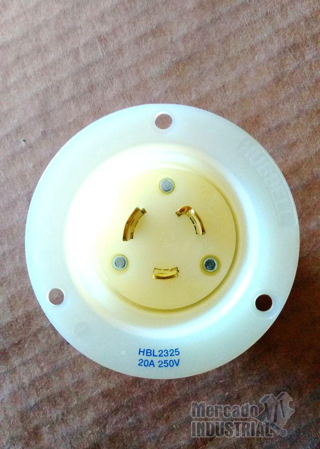 Clavija 20 AMP 250 V modelo HBL2325 marca Hubbell - imagen 1