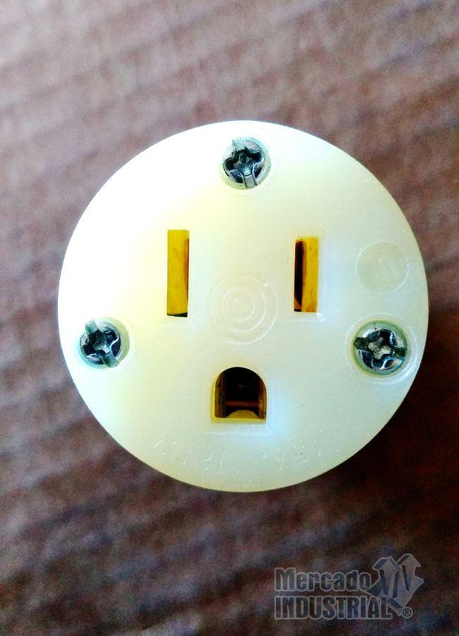 Toma corriente 15 AMP 125 V modelo HBL5269C marca Hubbell - imagen 1