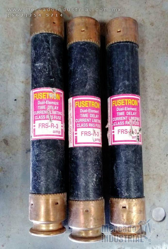 Fusible 3 AMP 600V modelo FRS-R-3 marca Fusetron - imagen 1