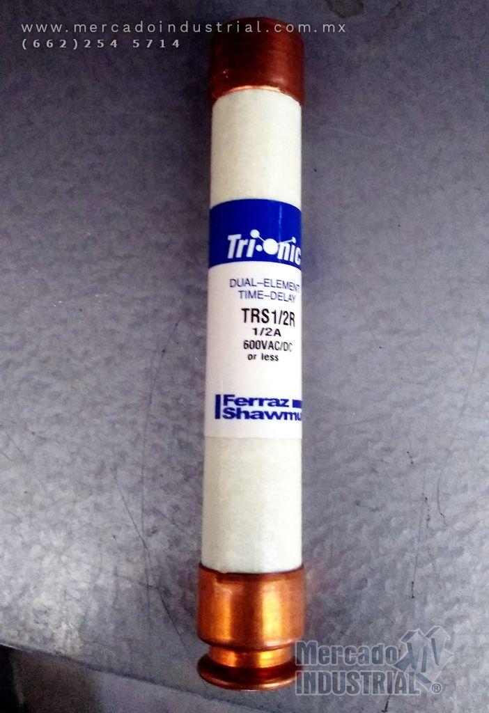 Fusible 1/2 AMP 600V modelo TRS1/2R marca Ferraz Shawmut - imagen 1