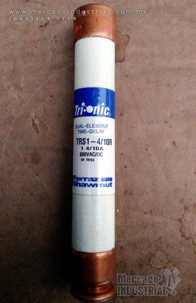 Fusible 1 4/10 AMP 600V modelo TRS1-4/10R marca Ferraz Shawmut - imagen 1