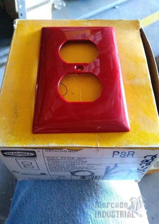 Placa para receptáculo doble modelo P8R marca Hubbell - imagen 1