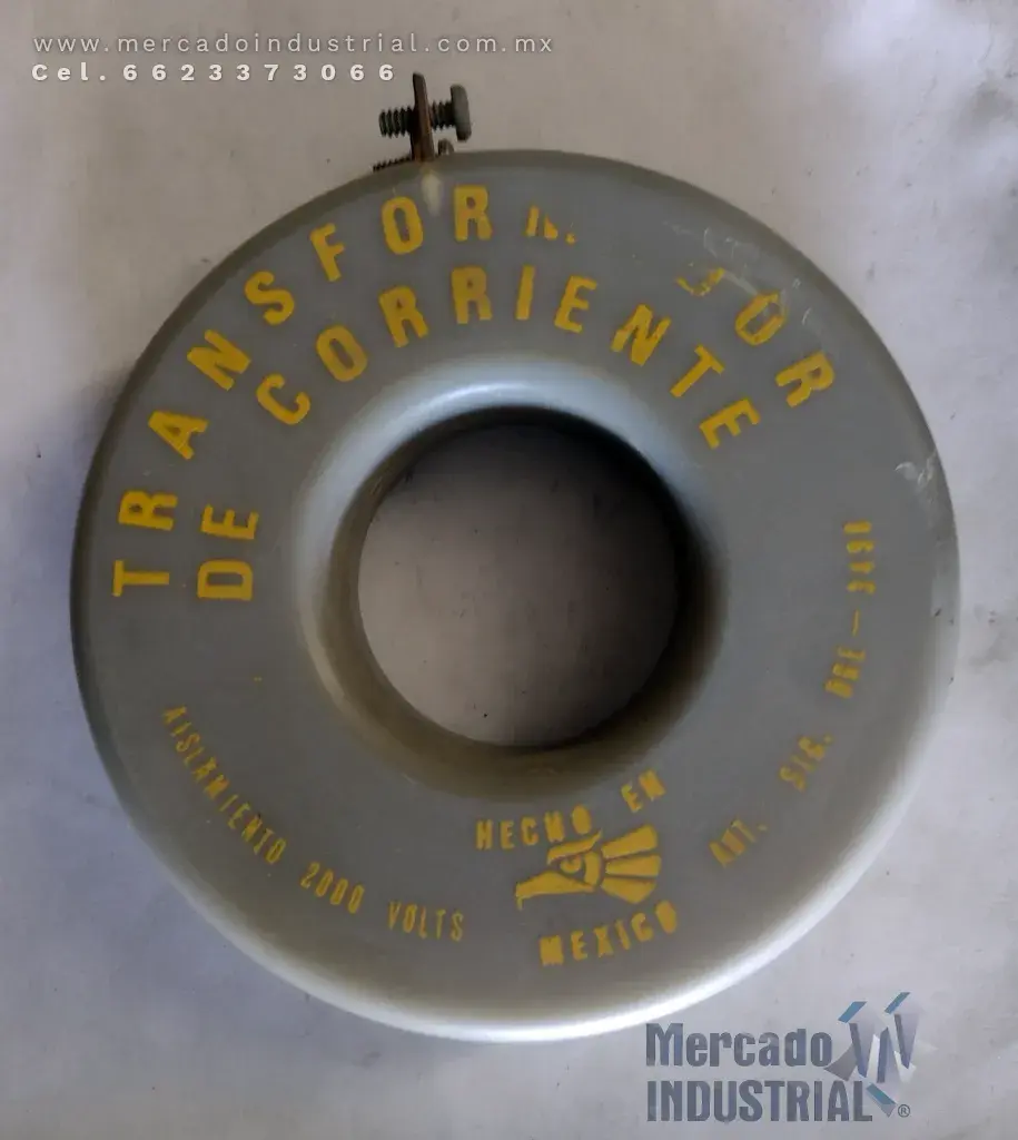 Transformador de corriente relación 400 a 5 Amps marca Herma - imagen 1