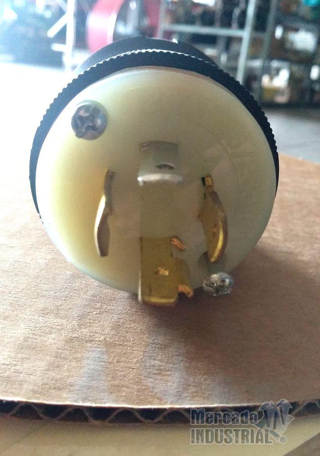 Toma corriente macho 20 AMP 125/250 V modelo HBL2411 marca Hubbell - imagen 1