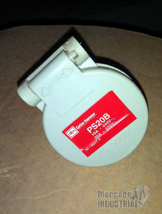 Tomacorriente 16A 440V modelo PS20B marca Cutler Hammer - imagen 1