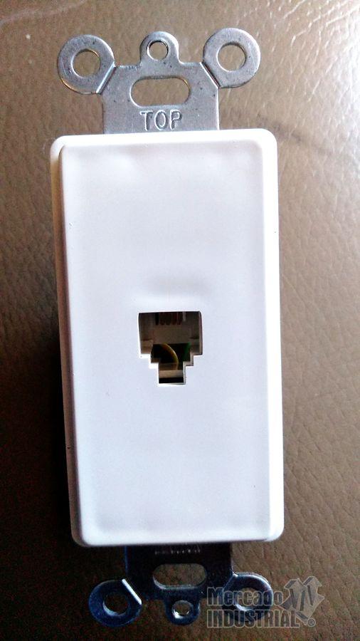 Conductor 6P4C telefónico modelo 40649-W marca LEVITON - imagen 1