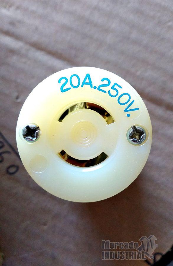 Conector hembra 20A modelo HBL7101C marca Hubbell - imagen 1