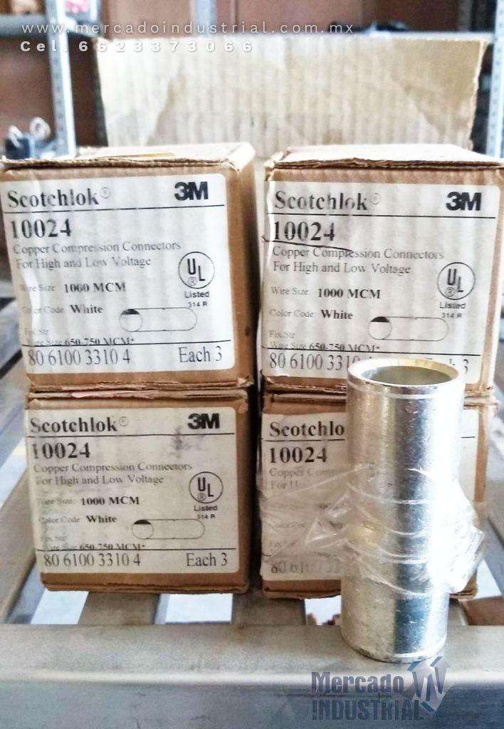 Conector de compresión de cobre de alto y bajo voltaje calibre 1000 MCM marca SCOTCHLOK - imagen 1