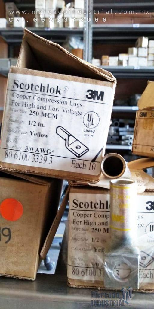Zapata terminal de 1/2" para alto y bajo voltaje calibre 250 MCM marca SCOTCHLOK - imagen 1