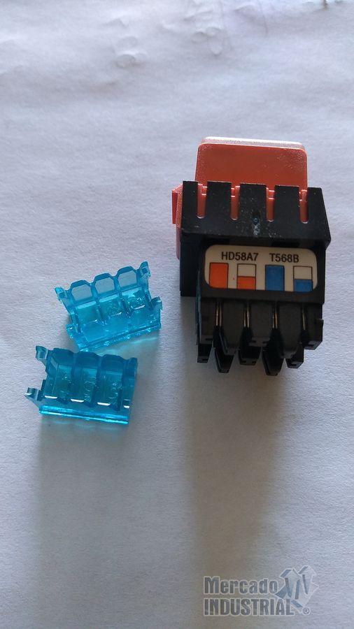 Jack modular modelo T568B marca Hubbell - imagen 1