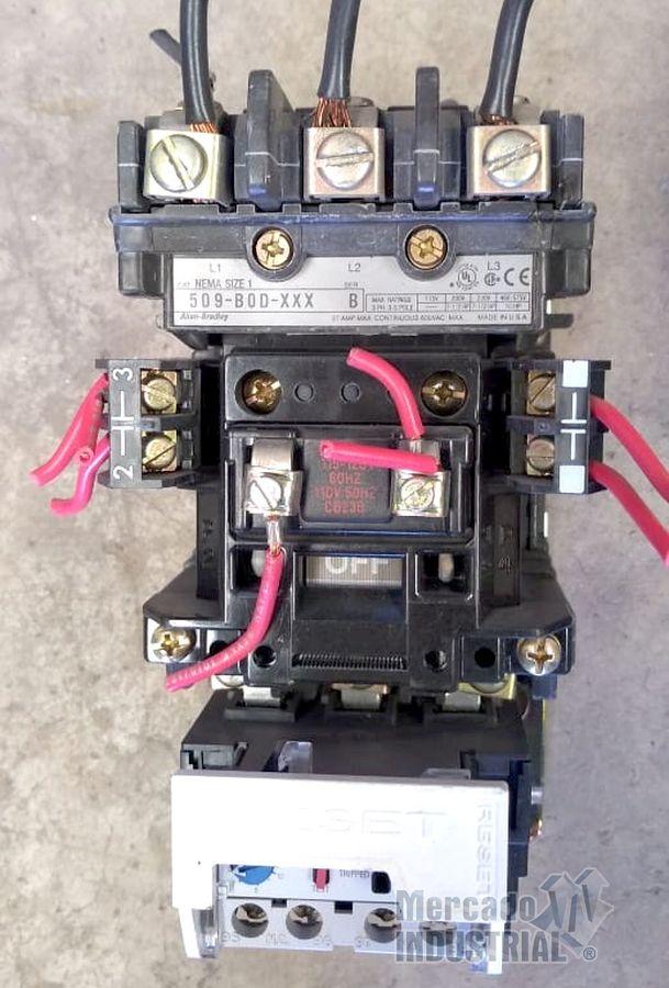 Arrancador magnético 10 HP 27 A modelo 509-B0D-XXX marca Allen Bradley - imagen 1