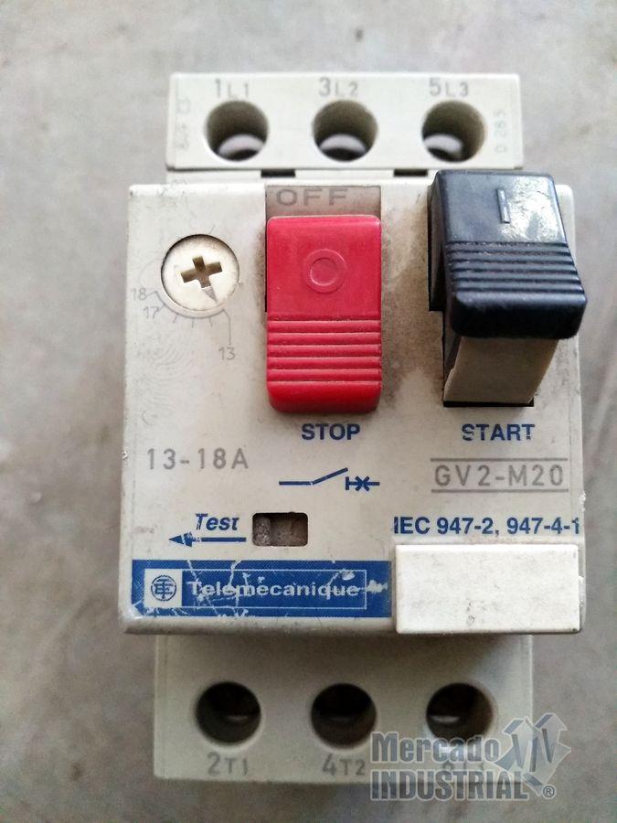 Contactor 18 AMP modelo GV2-M20 marca TELEMECANIQUE - imagen 1