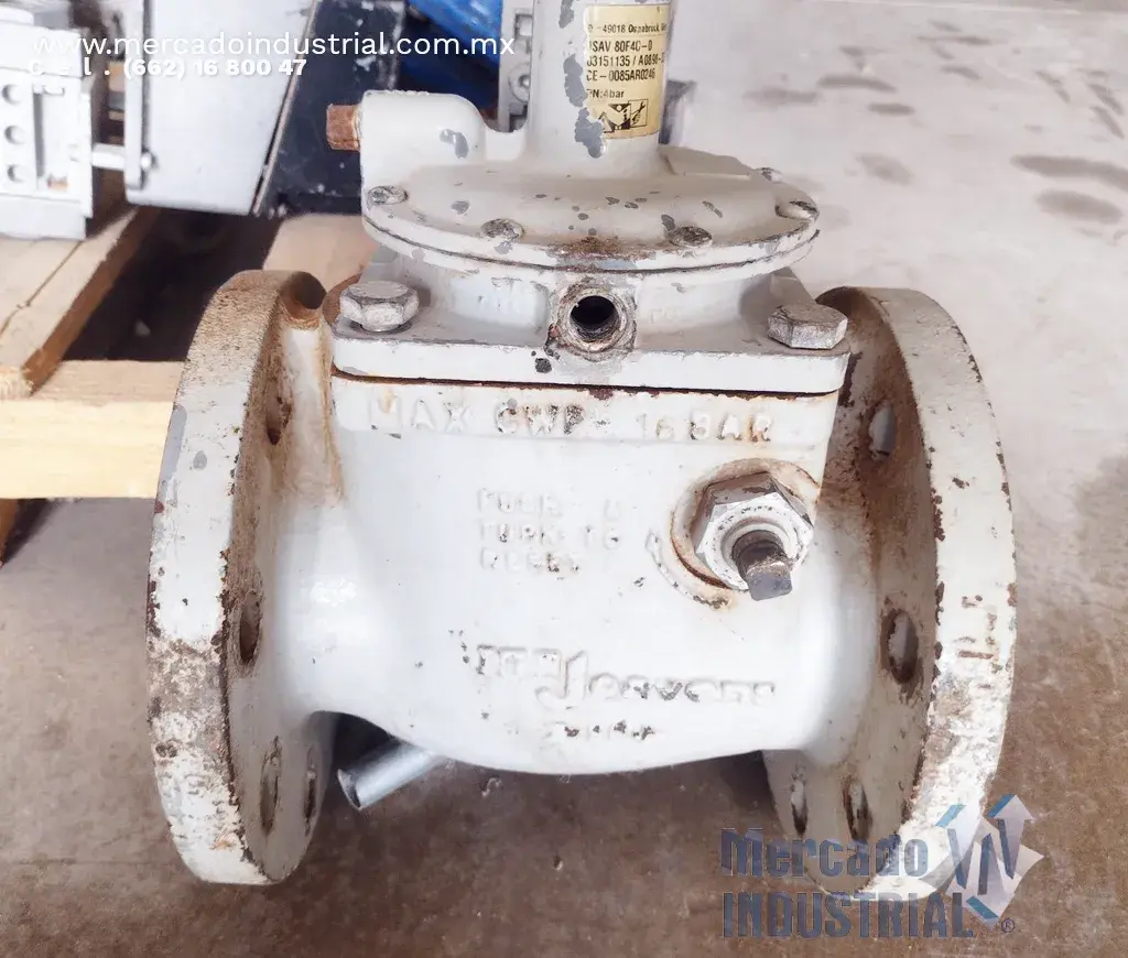 Válvula reguladora de cierre de seguridad para gas modelo JSAV 80TA40-0 marca KROM SCHRODER - imagen 1