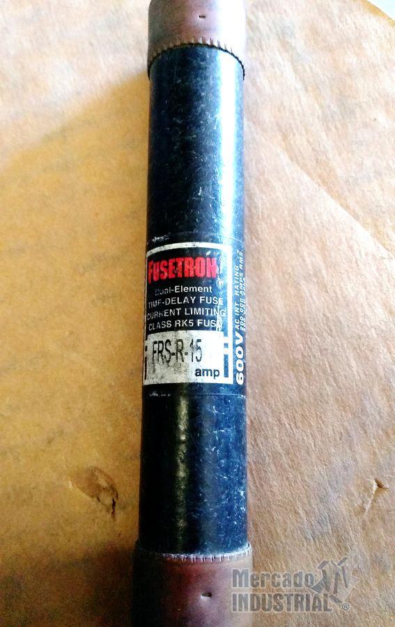 Fusible 15 AMP 600V modelo FRS-R15 marca Bussman - imagen 1
