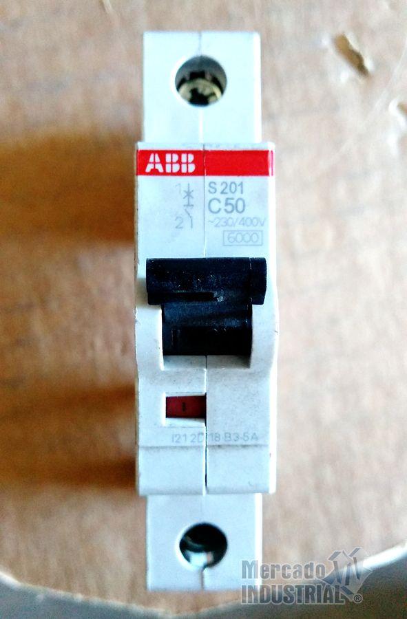 Interruptor Termomagnético 50 AMP 230-400V 1 polo modelo S201 marca ABB - imagen 1
