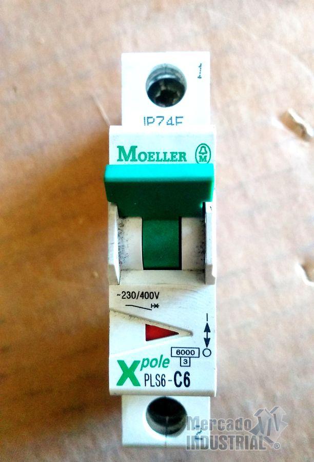Interruptor para riel 6 AMP 230-400 V 1 polo modelo PLS6-C6 marca Moeller - imagen 1