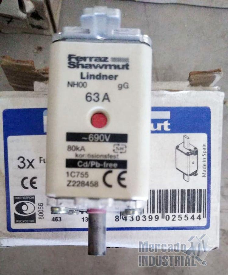 Fusible 63 AMP 690V modelo 1C755 marca Ferraz Shawmut - imagen 1