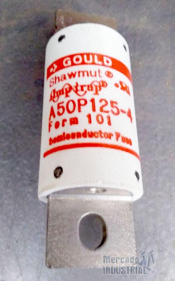 Fusible 125 AMP 500V modelo A50P125-4 marca Gould Shawmut - imagen 1