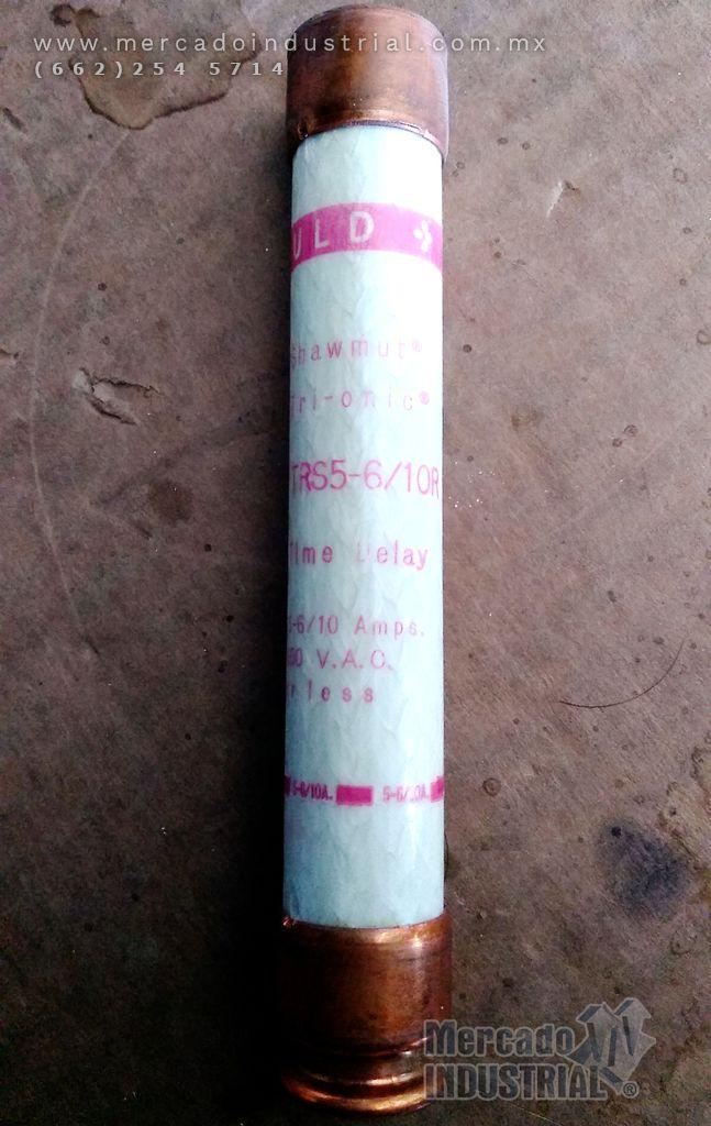 Fusible 5-6/10 AMP 600V modelo TRS5-6/10R marca Gould Shawmut - imagen 1